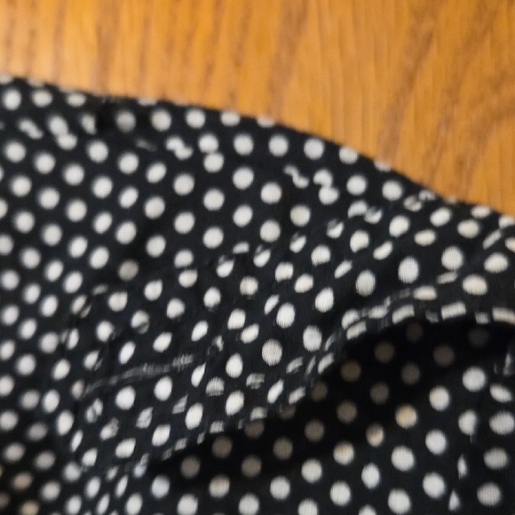 Black and White Polka Dot Women's Top - Picture 7 of 7